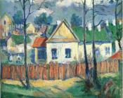 卡兹米尔 马列维奇 : Spring Landscape with a Cottage